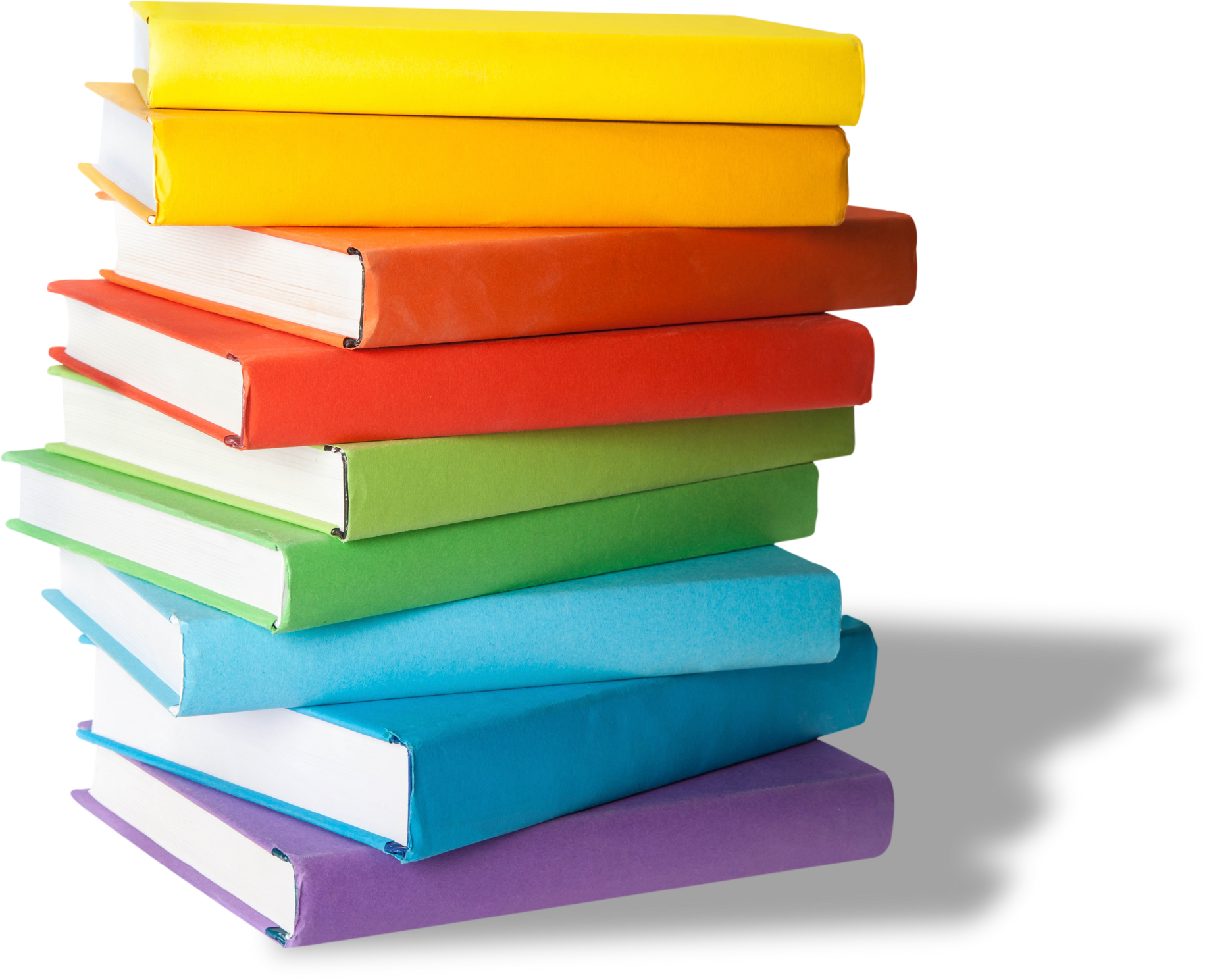 Stack of Multicolored  Books